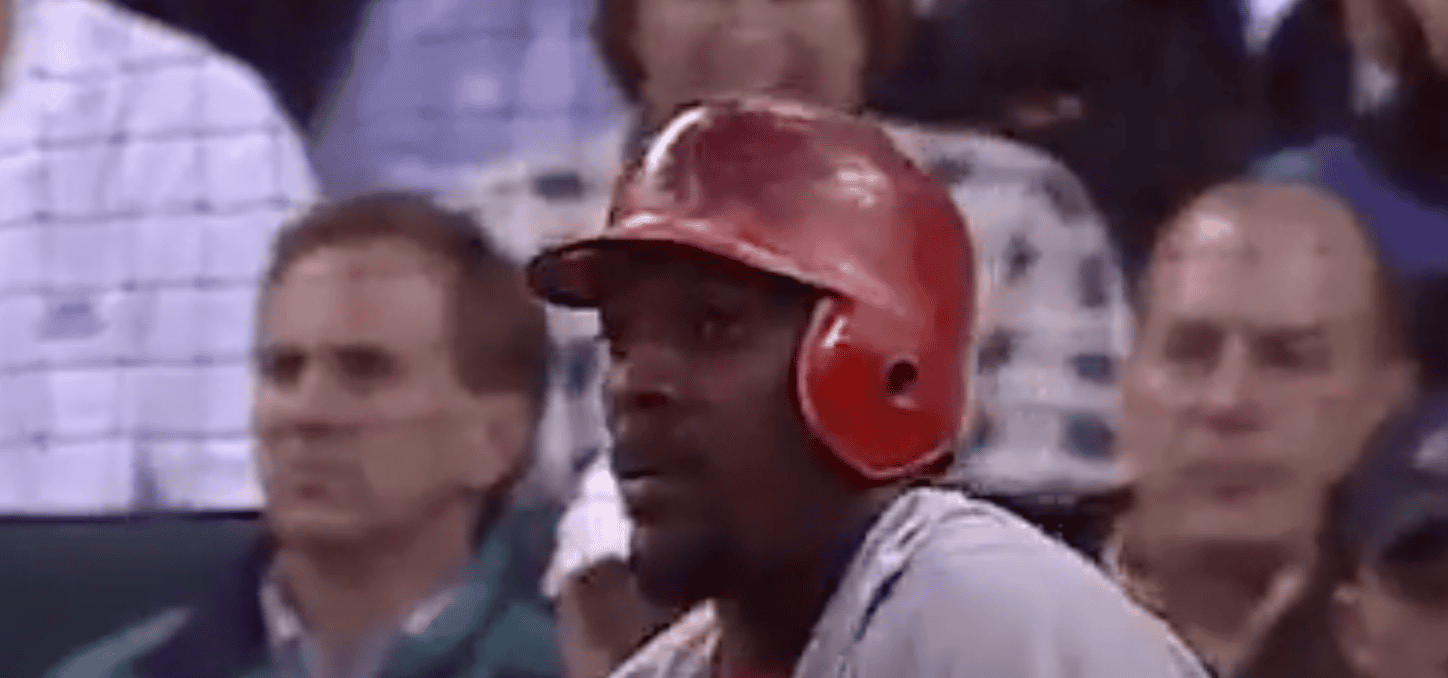 Vladimir Guerrero celebrating a key moment with the Angels in 2004, showcasing his influence on baseball history.